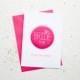 Bride to Be Card & Badge -  Hen Night / Hen Party / Bachelorette Party