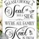 Choose A Seat Not A Side Wedding Sign Printable No Seating Plan Instant Download (#NSP6B)