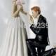 A Cinderella Moment Couple Porcelain Ceramic Bride And Groom Wedding Cake Topper Proposal Couple Photo Remember Romantic