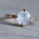Rainbow moonstone Ring - 18k gold Moonstone ring - Valentines day - wedding ring - gold ring
