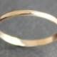 14K Solid Gold Ring - 1.6mm Simple Band - Classic Wedding Band (Size 2 - 11)