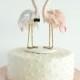 Flamingo Cake Topper - Flamingo Wedding cake topper - Flamingo topper - Pink Flamingo