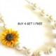 Bridesmaid Jewelry Set,Sunflower Flower Necklace,For Her,Jewelry,Wedding White pearl,Yellow Sunflower,Bridesmaid Jewelry,Bridesmaid Necklace