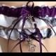 True Timber Snowfall Plum/Purple Camouflage Wedding Garter Set, Bridal Garter Set, Camo Garter, Keepsake Garter, Prom Garter