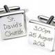A2WED005 Venue Personalised Cufflinks (ss)