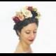 Romantic Flower Crown - Blush Pink, Frida Kahlo Headpiece, Frida, Floral Crown, Flower Headband, German Headpiece, Crown, Mexican Wedding