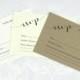 Handmade Rustic Charm matching RSVP card for Wedding Invitation, Kraft, Ivory or White