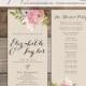 Printable Wedding Program - the Rory Collection