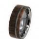 Wedding Sale Waterproofed Wood Wedding Ring, Titanium Pinstripe, Exotic Hard Wood, Ring Armor Included