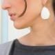 Bridal earrings - white Earrings - white stone earrings - white dangle earrings - bridal drop earrings - bridal jewelry