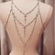 Couture backless dress jewels
