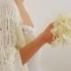 Ivory Shrug Bolero Bridal Shrug Wedding Bolero Bridal Accessories Shrugs Boleros Romantic Soft Elegant Hand Knit