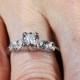 Vintage Diamond Ring 14k Gold Diamond Ring Diamond Engagement Ring White Gold 1960's Pre-Engagement Ring Promise Ring Engagement