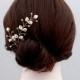 Swarovski Pearl Wedding Hair Vine, Pearl Bridal Hair Vine, Pearl Wedding Headband, Bridal Headband, Bridal Hairpece, Wedding Hairpiece.