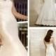 Elegant Fit and Flare Lace Appliques Sweetheart Wedding Dresses