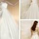 Strapless A-line Designer Wedding Dresses