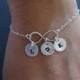 10% Off--Personalized Initial Bracelet, Sterling Silver Infinity Bracelet, Friendship bracelet, Family Bracelet, mother's jewelry