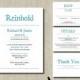 Simple Reception Invitation Pool Blue - Printable Digital - Wedding, Vow Renewal