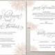 Firework Inspired "Tracy" Wedding Invitation Suite - Whimsy Modern Calligraphy Script Invitations - DIY Digital Printable or Printed Invite