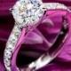 Platinum "Magnolia" Diamond Engagement Ring