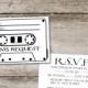 Cassette Tape RSVP Card • Song Request Card • Wedding RSVP Card with Song Request • Cassette Tape Song Request Card • DIY Wedding