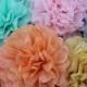 9 tissue Pom Poms - Pick your colors- wedding decorations/ photography prop/ holiday party decorations/ Thanksgiving table setting