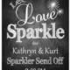 Let Love Sparkle, Sparkler Sendoff Printable Chalkboard Wedding Sign, Printable Wedding Signage, Wedding Chalkboard Art, Personalized Sign