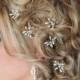 Rice Pearl Crystal Bridal Hair Pins, Wedding Hair Accessories, Formal Hair Pins, Swarovski Crystal Customised Hair Pins, Bridal Hair Piece