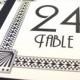 Art Deco Table Number Wedding Decor Sign Custom Great Gatsby Roaring Twenties Historical Reception Special Event