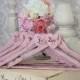 Personalized Wedding Hangers Shabby Chic Bridesmaid Gifts SET OF 4 (item P10497)