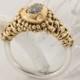 Raw diamond Ring, 1.47 carat  engagement ring, Uncut diamond Ring, Uncut engagement Ring, rough diamond engagement ring, Ring size 5, 24k