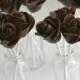 Dark Chocolate Rose Cake Pops