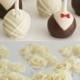 Bride & Groom And White Chocolate Rose Cake Pops