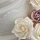 Lace Detail With Ivory And Amnesia Sugar Roses