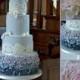 Grey Ruffle Cake Collage