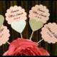 Personalized Custom Bridal Shower Cupcake Toppers, Bridal Shower Decoration, Wedding Cupcake toppers, Future Mrs, heart cupcake toppers,