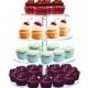 4 Tiers 1/4" Commercial Clear Acrylic cup cake Stand