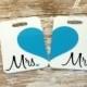 Personalized Set of Mr. and Mrs. Luggage Tags - Double Sided- Wedding - Bridal Shower-Bride-Newlywed-Honeymoon-Bride luggage tag