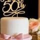 50th Anniversary Cake Topper - 50th Birthday Cake Topper - Happy 50th Cake Topper - Gold Cake Topper