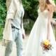 Cinderella Beaded Organic Linen Wedding Gown