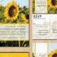 Printable Sunflower Wedding Invitations : InkOVERpaper Invitations