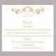 DIY Wedding Details Card Template Editable Word File Instant Download Printable Details Card Green Details Card Elegant Enclosure Cards
