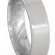 Polished Titanium Ring with Gibeon Meteorite Sleeve, Wedding Band