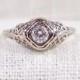 Vintage 14K Diamond Engagement Ring .43 Carat