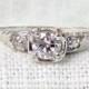 Vintage 14k Gold Diamond Engagement Ring .54 Carats