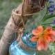 Driftwood bud vase aisle markers / decorative stakes