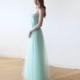 Mint maxi tulle ballerina gown, Sweetheart neckline maxi mint gown
