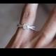 Diamond Twist Engagement Ring (1/2 carat center) Diamond Engagement Ring 14k White Gold, 18k or Platinum - Raven Fine Jewelers - Michael Raven - Engagement Rings For Women