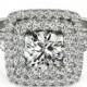 GIA Diamond Engagement Ring by Raven Fine Jewelers - Michael Raven - 1.40 carat Diamond Engagement Ring 14k, 18k or Platinum - Halo, Diamond Engagement Rings For Women, 1/2 ct center diamond
