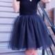 Tulle Skirt, Adult tutu, Extra Full Skirt- Black Tulle Skirt, Chic and Modern, Tulle skirt, Tutu, reception dress, Bridesmaid dress